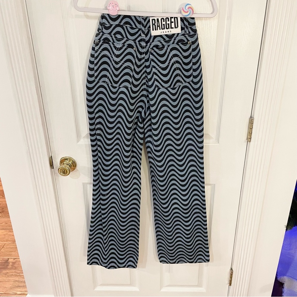 The Ragged Priest Wave Print Dad Light Blue/Black - Jeans - 24 — image 4 of 8